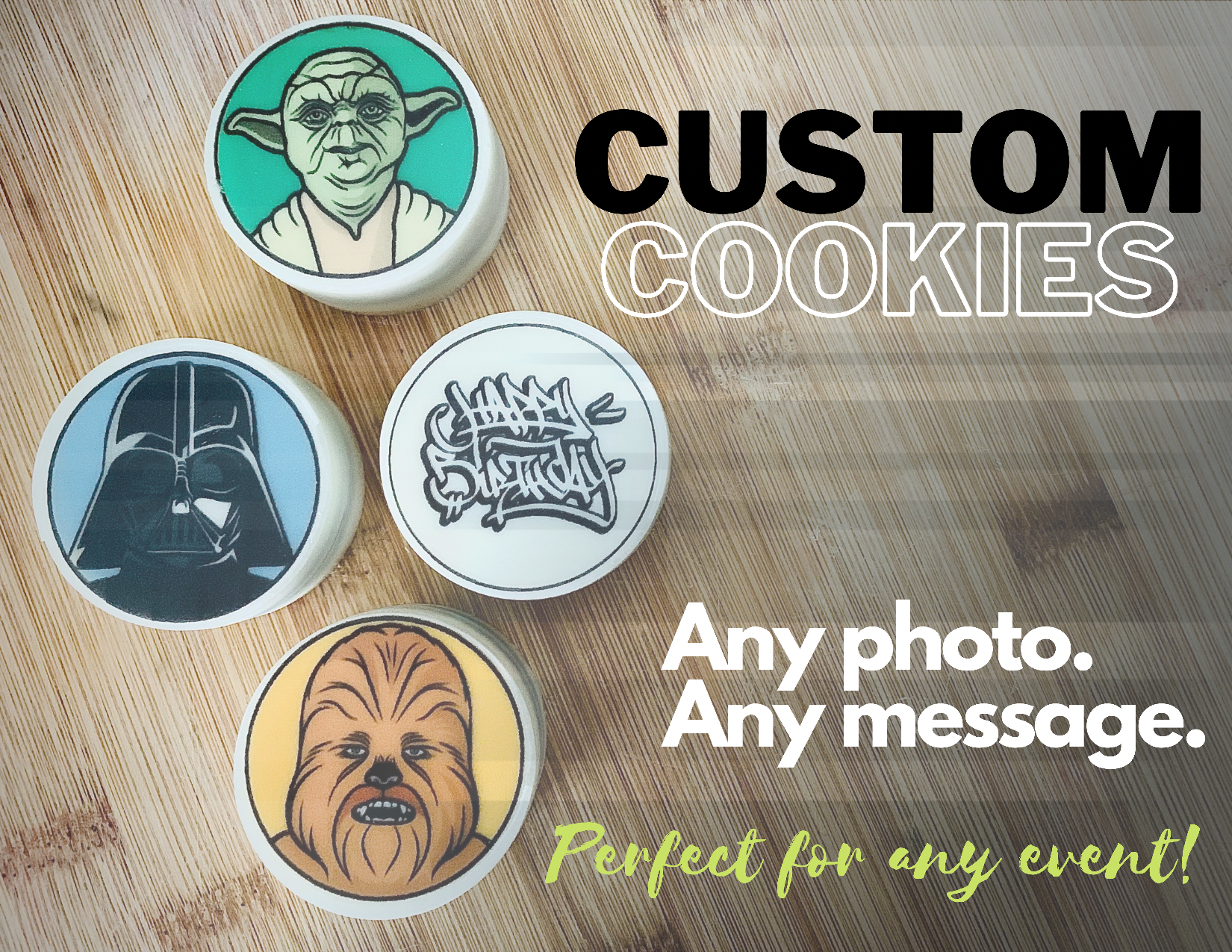 Customizable Chocolate Covered Cookies - 6pc